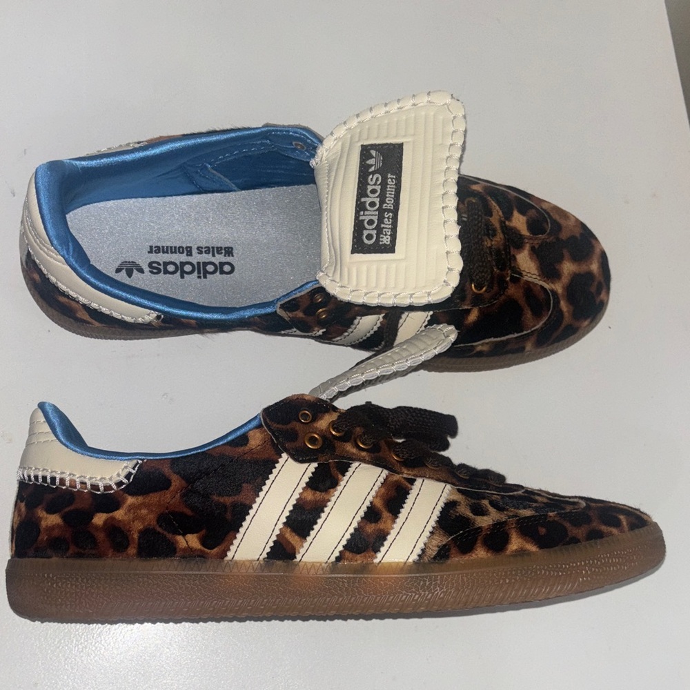 Adidas Samba Pony Wales Bonner Leopard with Bag and extra laces